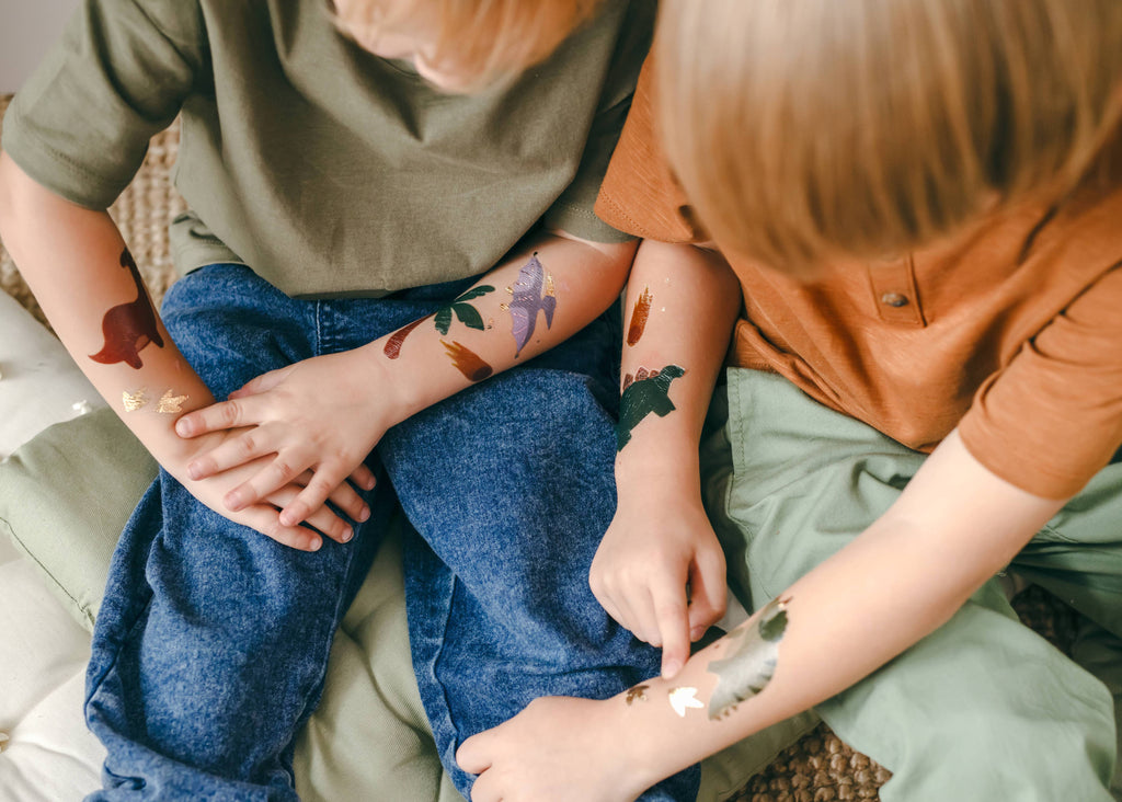 Dino Party Temporary tattoos (1pkt/13pc) - Party Lane 