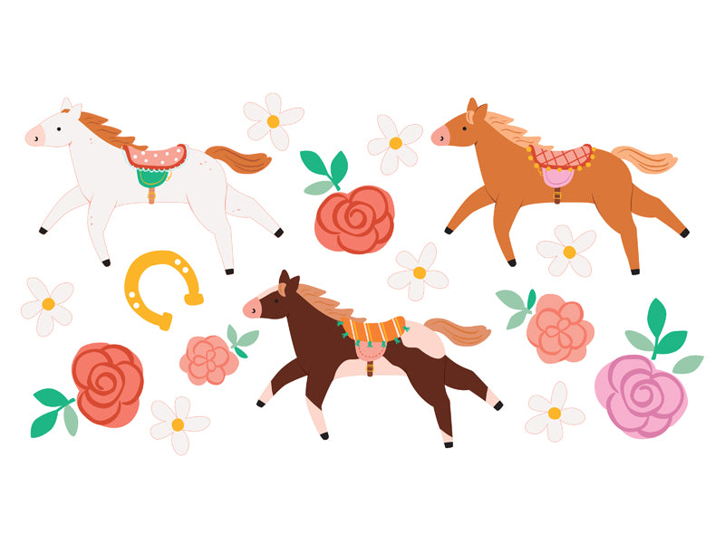 Pink Pony Club Temporary Tattoos (1pkt/16pc)