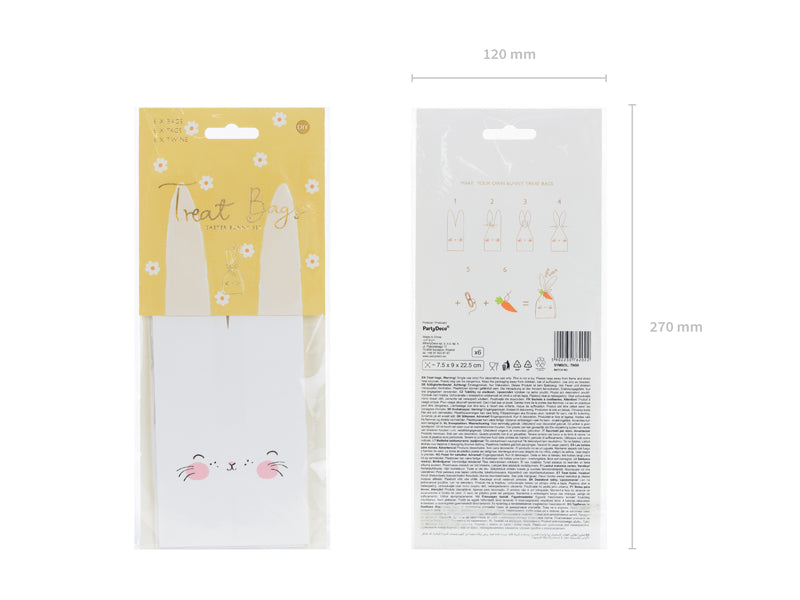 Easter Rabbit Treat Box (1pkt/6pc) - Party Lane 