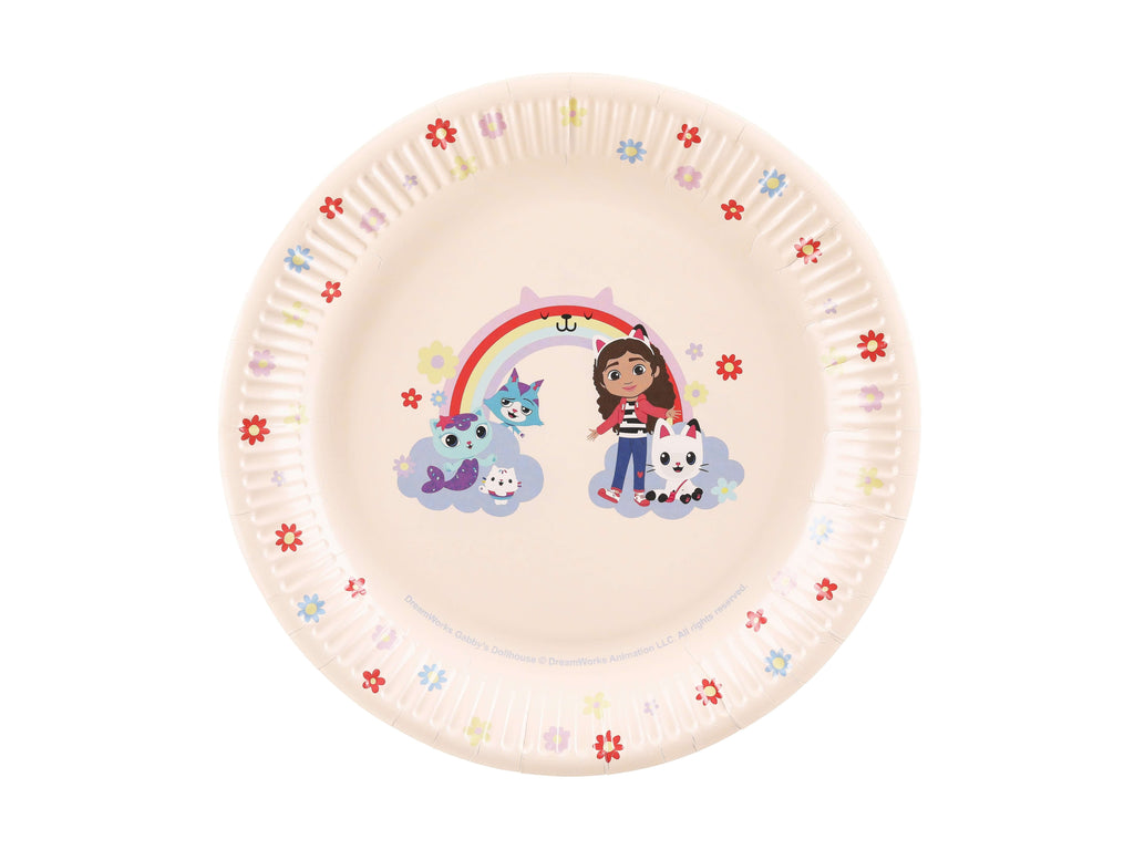 Gabby's Doll House Paper Plates 23cm (1pkt/6pcs) - Party Lane 
