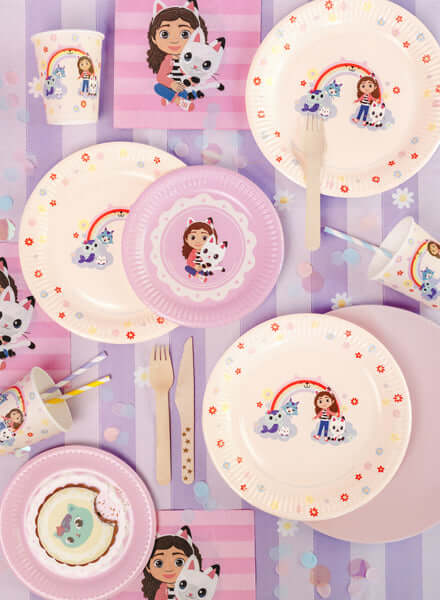 Gabby's Doll House Paper Plates 23cm (1pkt/6pcs) - Party Lane 