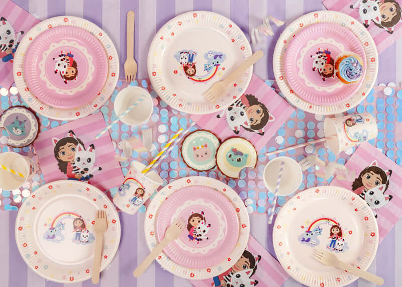 Gabby's Doll House Paper Plates 23cm (1pkt/6pcs) - Party Lane 