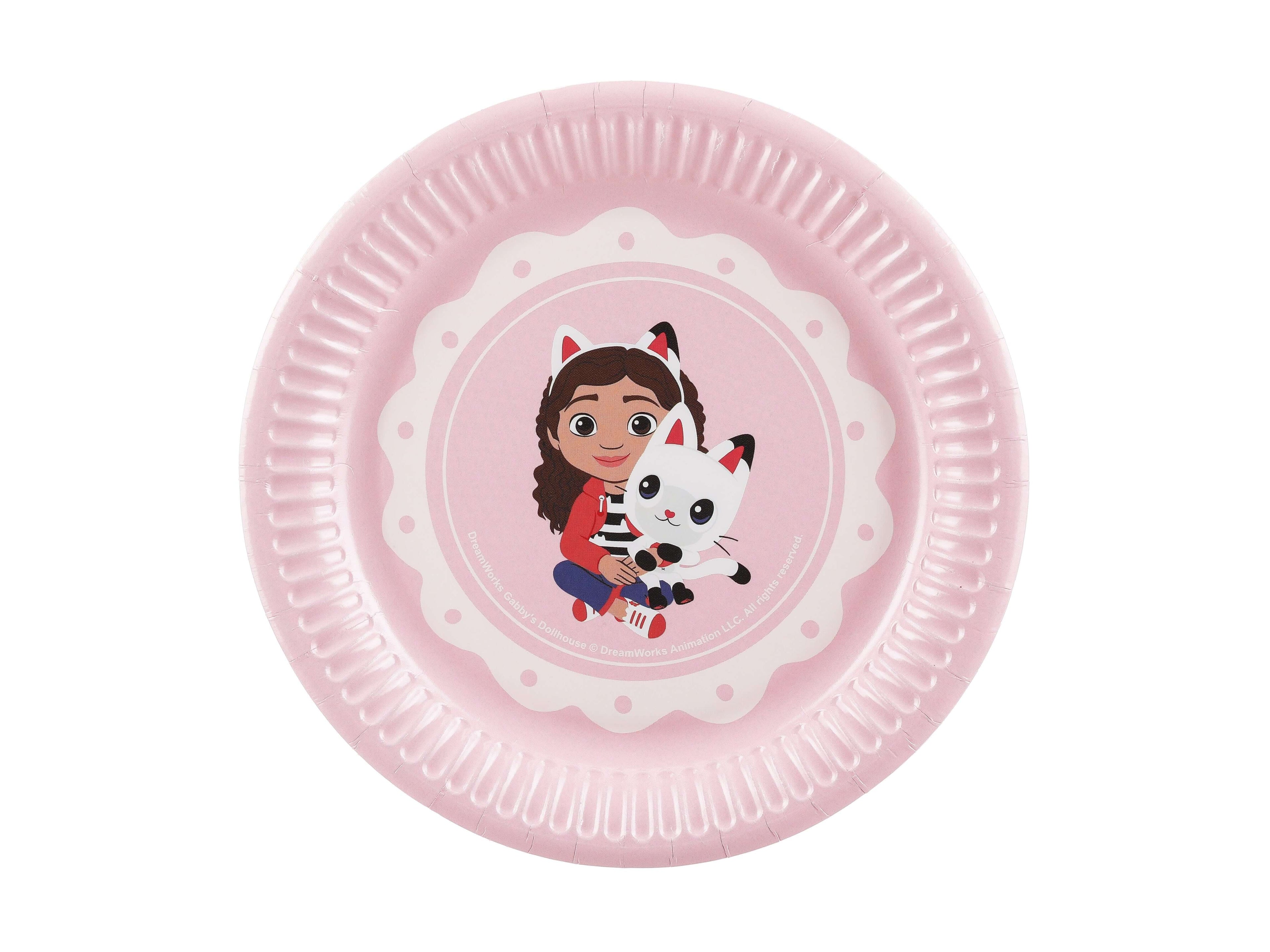 Gabby's Doll House Paper Plates 18cm (1pkt/6pcs) - Party Lane 