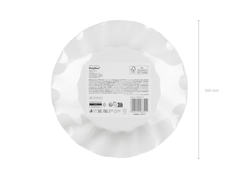 Summer Fruit Paper Plates 20cm (1pkt/6pc) - Party Lane