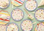 Confetti Paper Plates 23cm (1pkt/6pc) - Party Lane