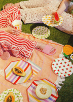Summer Stripes Paper Plates (1pkt/6pc) - Party Lane