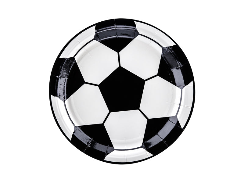 Mini Kicker Football Paper Plates (1pkt/6pcs) - Party Lane 