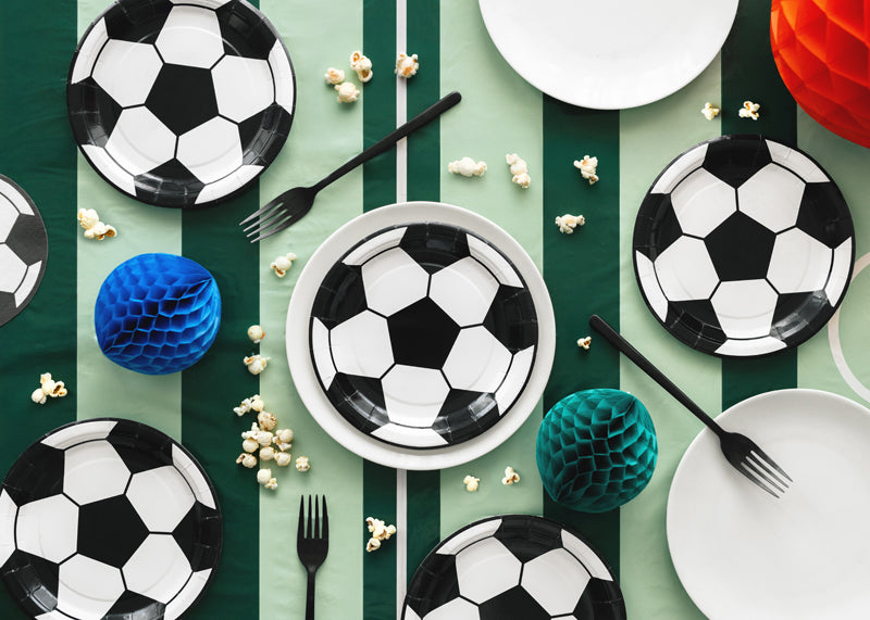Mini Kicker Football Paper Plates (1pkt/6pcs)