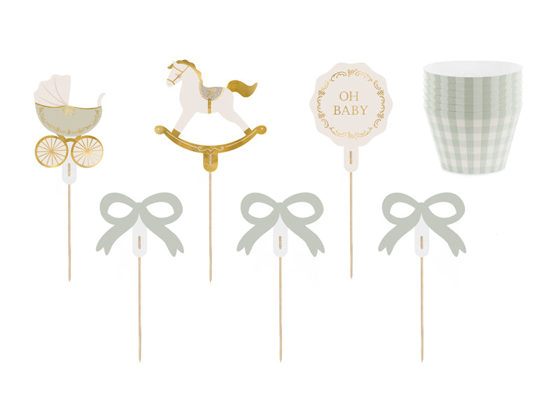 Oh Sweet Baby Food Picks and Cups (1pkt/12pcs)