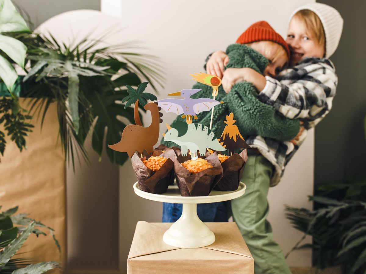 Dino Party Cake Toppers (1pkt /6pc)