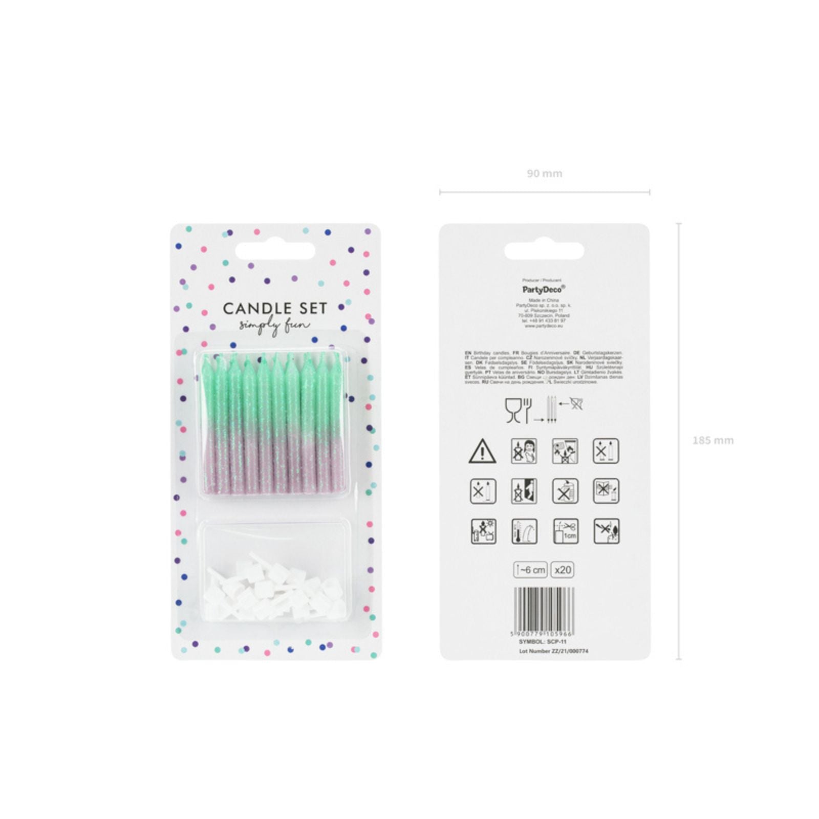 Making Waves Ombre Candles (1pk/20pc)