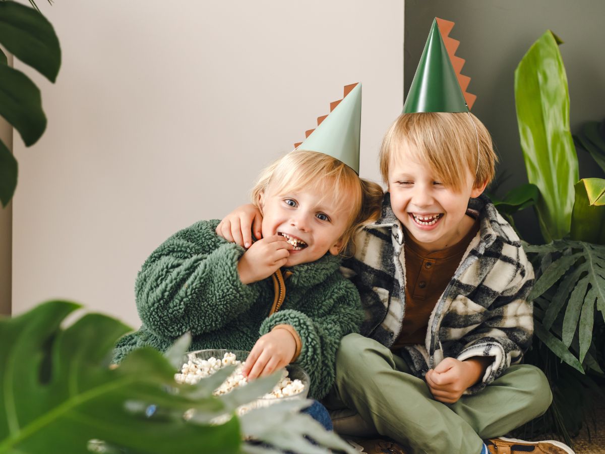 Dino Party Hats (1pkt/6pc)