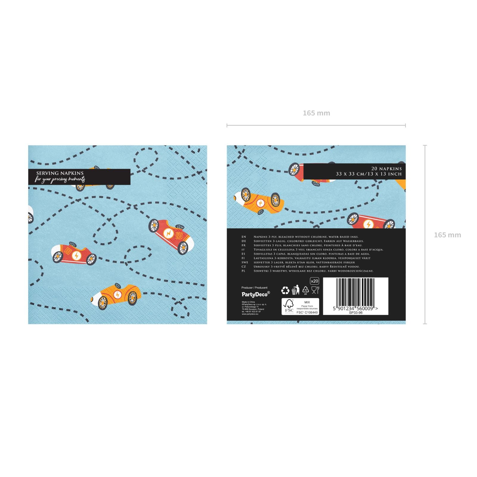Too Fast Napkins (1pkt/12pc)