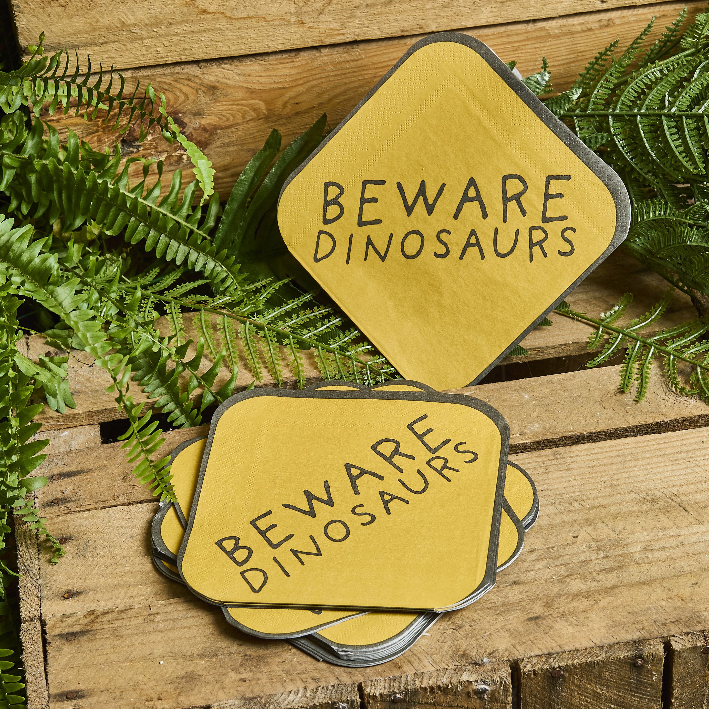 Dino Party Beware Napkins (1pkt/16pc)